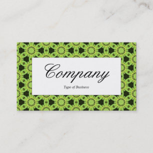 Centre Label - Grünes Leaf Terrazzo Visitenkarte