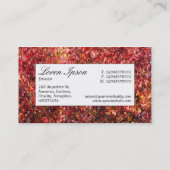 Centre Label - Herbstlemme Visitenkarte (Rückseite)