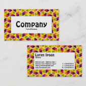 Centre Label - Hexagon Muster 01 Visitenkarte (Vorne/Hinten)