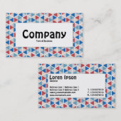 Centre Label - Hexagon Muster 05 Visitenkarte (Vorne/Hinten)