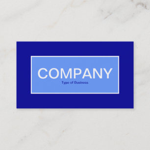 Centre Label II - Baby Blue mit Blue 000099 Visitenkarte