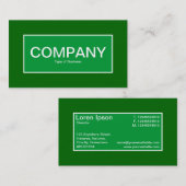 Centre Label II - Gras Green 006600 Visitenkarte (Vorne/Hinten)