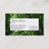 Centre Label - In den Bäumen II Visitenkarte (Rückseite)