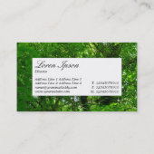 Centre Label - In den Bäumen III Visitenkarte (Rückseite)