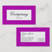 Centre Label - Magenta Textur Visitenkarte (Vorne/Hinten)