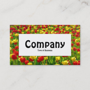 Centre Label - Meer der Tulipen Visitenkarte
