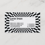 Centre Label - Op Art 01 Visitenkarte (Rückseite)