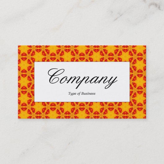 Centre Label - OrangeTerrazzo Muster 02 Visitenkarte (Vorderseite)