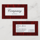 Centre Label - Red Streams Abstrakt Visitenkarte (Vorne/Hinten)