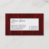 Centre Label - Red Streams Abstrakt Visitenkarte (Rückseite)