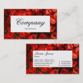 Centre Label - Red Tulips Visitenkarte (Vorne/Hinten)