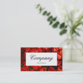 Centre Label - Red Tulips Visitenkarte (Stehend Vorderseite)