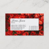 Centre Label - Red Tulips Visitenkarte (Rückseite)