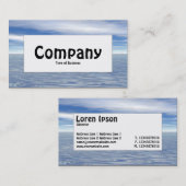 Centre Label - Sea and Sky Visitenkarte (Vorne/Hinten)