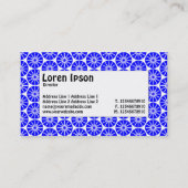 Centre Label - Star Wheel - Blau Visitenkarte (Rückseite)