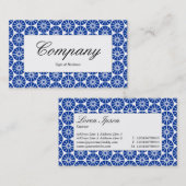 Centre Label - Star Wheel - Navy Blue Visitenkarte (Vorne/Hinten)