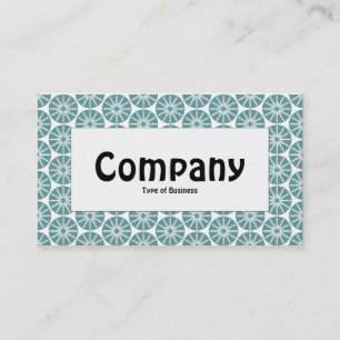 Centre Label - Star Wheel - Ocean Green Visitenkarte