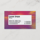 Centre Label - Sunrise Sunset Visitenkarte (Rückseite)