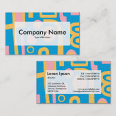 Centre Label v3 - Abstrakt 170914 Visitenkarte (Vorne/Hinten)