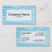 Centre Label v3 - Corrugated Blue Visitenkarte (Vorne/Hinten)