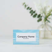 Centre Label v3 - Corrugated Blue Visitenkarte (Stehend Vorderseite)