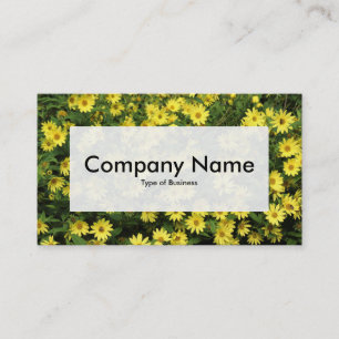 Centre Label v3 - Yellow Daisies Visitenkarte