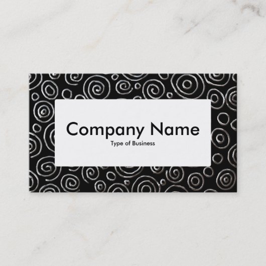 Centre Label v4 - Abstrakt 181112 - Exotic Metal Visitenkarte (Vorderseite)