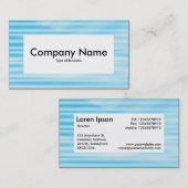 Centre Label v4 - Corrugated Blue Visitenkarte (Vorne/Hinten)