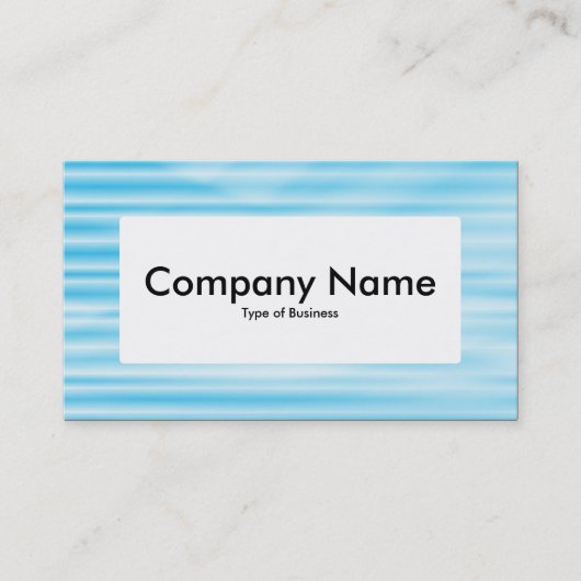 Centre Label v4 - Corrugated Blue Visitenkarte (Vorderseite)