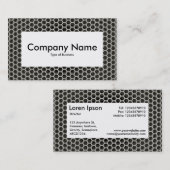 Centre Label v4 - Honeycomb Warm Visitenkarte (Vorne/Hinten)