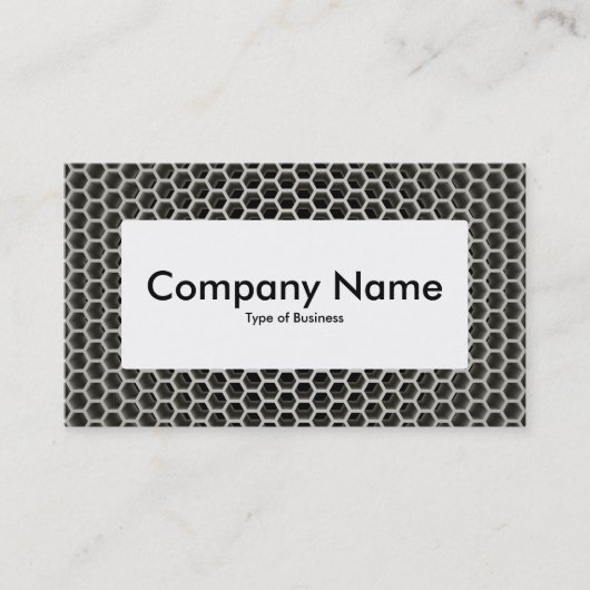 Centre Label v4 - Honeycomb Warm Visitenkarte (Vorderseite)