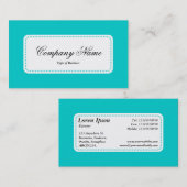Centre Label v5 - Aqua Visitenkarte (Vorne/Hinten)