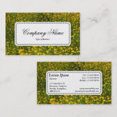 Centre Label v5 - Bed of Yellow Daisies Visitenkarte (Vorne/Hinten)
