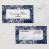 Centre Label v5 - Blauer Herbst Visitenkarte (Vorne/Hinten)