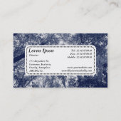 Centre Label v5 - Blauer Herbst Visitenkarte (Rückseite)