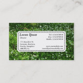 Centre Label v5 - Blume für Waldland Visitenkarte (Rückseite)