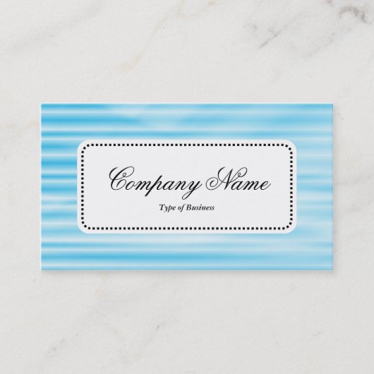 Centre Label v5 - Corrugated Blue Visitenkarte (Vorderseite)