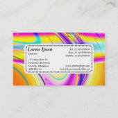 Centre Label v5 - Fraktal Abstrakt 061012f Visitenkarte (Rückseite)