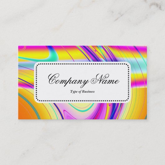 Centre Label v5 - Fraktal Abstrakt 061012f Visitenkarte (Vorderseite)