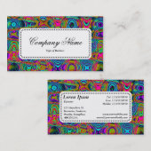 Centre Label v5 - Fraktal Abstrakt 19111a Visitenkarte (Vorne/Hinten)