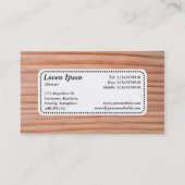 Centre Label v5 - Holz 01 Visitenkarte (Rückseite)