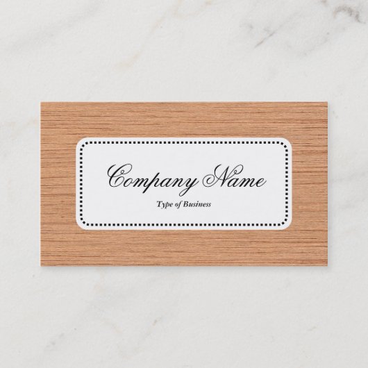 Centre Label v5 - Holz 06 Visitenkarte (Vorderseite)
