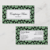 Centre Label v5 - Leaf Muster 02 - Ausgeblasenes G Visitenkarte (Vorne/Hinten)