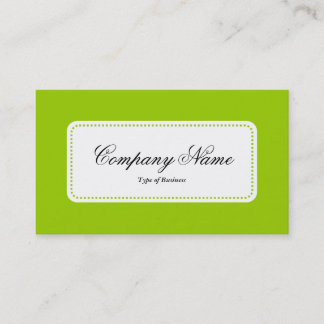 Centre Label v5 - Martian Green Visitenkarte