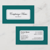 Centre Label v5 - Moss Green Visitenkarte (Vorne/Hinten)