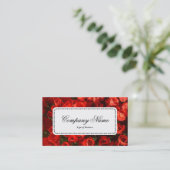 Centre Label v5 - Red Tulips Visitenkarte (Stehend Vorderseite)