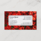 Centre Label v5 - Red Tulips Visitenkarte (Rückseite)
