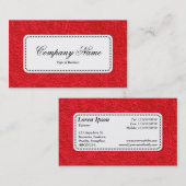 Centre Label v5 - Teppich 01 Visitenkarte (Vorne/Hinten)