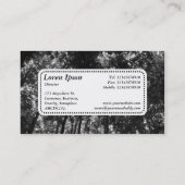 Centre Label v5 - Waldkanopie 01 BW Visitenkarte (Rückseite)