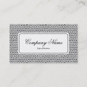 Centre Label v5 - Wavy - White on Gray 767676 Visitenkarte